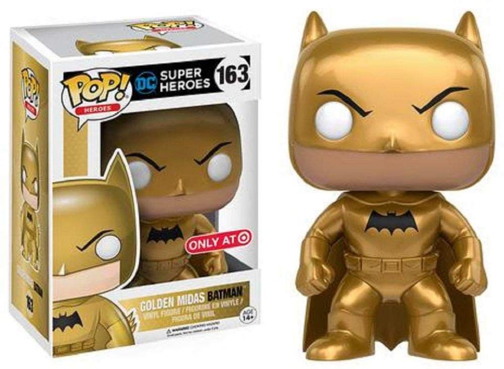 FunKo 12817 Pop! Heroes: DC Super Heroes - Gold Midas Batman Exclusive #163