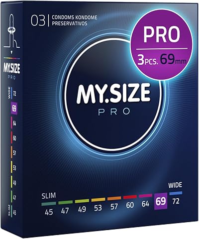 MY.SIZE PRO Condom Size 7 69 mm XXL 3 Pack
