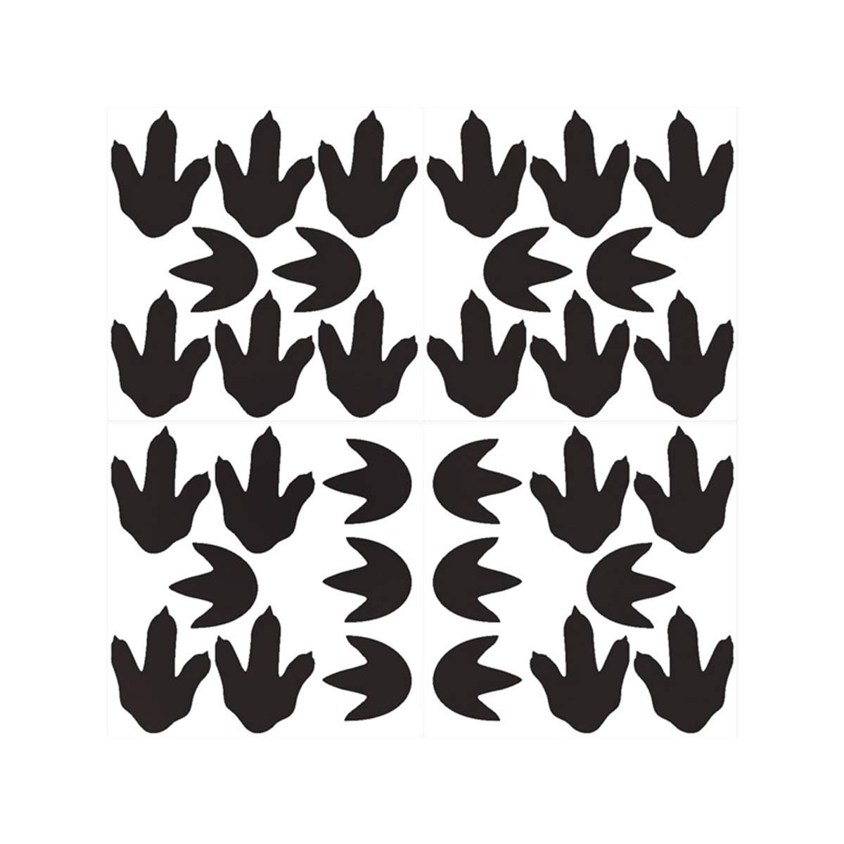 Bamsod Dinosaurier Fußabdrücke Wandaufkleber, 32 Dinosaurier-Spuren