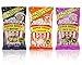 Just The Cheese Popped Cheese Snacks 1.7oz Bags Variety 3 Pack - 1 Cheddar, 1 Lower Salt, 1 Butter