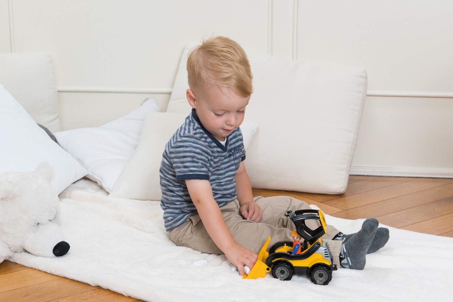 Lena 01622, Truckies shovel loader, solid construction vehicle approx. 22 cm, small toy - Image 5