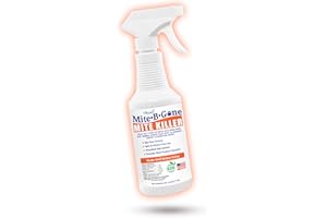 NATURASIL Mite Killer Spray by Mite-B-Gone — Kills Human Mites, Bird, Dust, Spider, Rat, Turkey, Carpet Mites. Treatment for Homes, Furniture, Bedding, Auto & Animals | Non-Toxic | Kid & Pet Safe | 16oz Spray