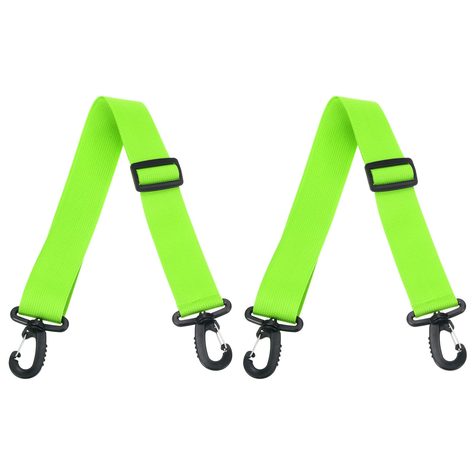 PATIKIL 90cmx3.8cm Roller Skate Leash, 2 Pack Adjustable Ski Boots Carrier Strap for Roller Skates, Ski Boots, Ice Skates, Light Green