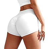 Women's Biker Shorts No Front Seam High Waist Workout Gym Yoga Running Shorts