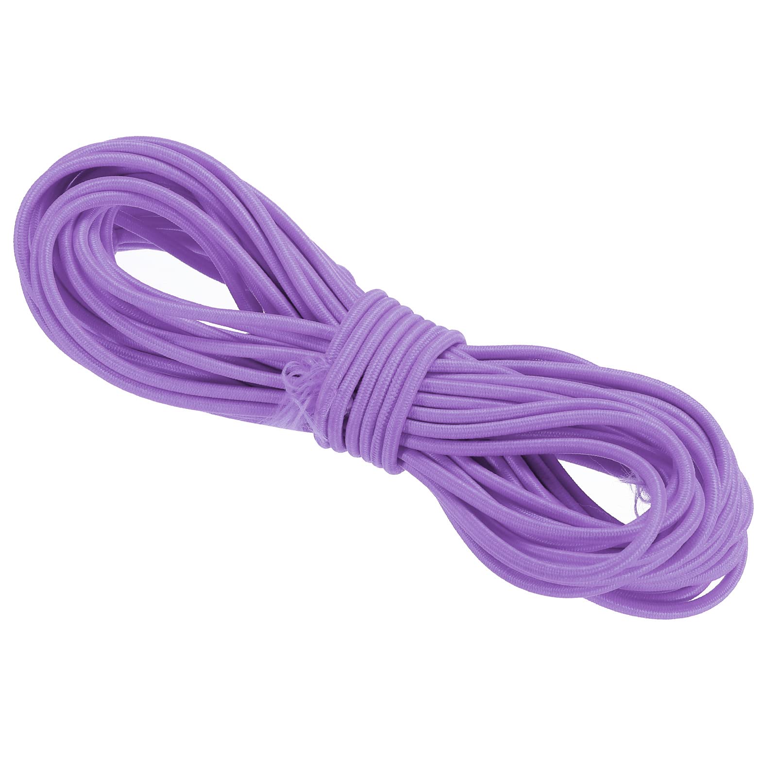 PATIKIL Bungee Cord Elastic Cord Heavy Stretch String Rope 3mm 11 Yards(10m) Light Purple for Crafting DIY Sewing Hook Straps Camping Tie Down Strap