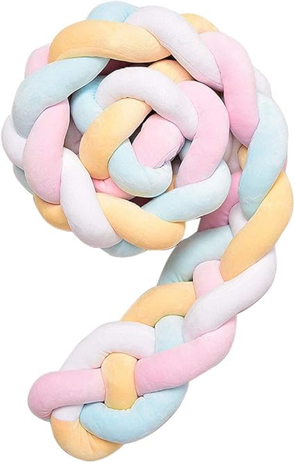 Levoberg Tour De Lit Bebe 2 2m Coussin Serpent En Velours 4 Tissages Tour De Lit Tresse Pare Choc Protection Pour Enfant 1 Amazon Fr Bebes Puericulture