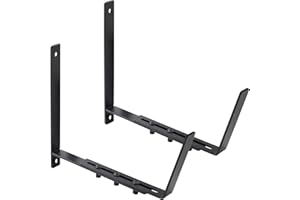 Wekis Heavy-Duty Adjustable Window Boxes Planters Outdoor Bracket - 2 Pack Wall Mount Railing Planter Box Hanger, Ideal for Balcony, Fence, 6-12 Inches Box Holder