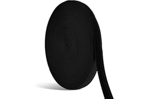 Dansydaisy 10.9 Yard Marine Vinyl Upholstery Trim Black Outdoor Fabric Upholstery Fabric for Boat Auto