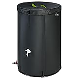 Rihogar Upgraded 100 Gallon Rain Barrel Water Tank