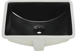 SWISS MADISON Plaisir 18.5" Rectangle Undermount Bathroom Sink in Matte Black