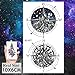 COKTAK 12Pieces/Lot Small Watercolor Mountain Tree Temporary Tattoos For Women Kids Geometric Body Art Arm Fake Tattoo Sticker Round Sheets Men Waterproof Tatoos Sheet Paper
