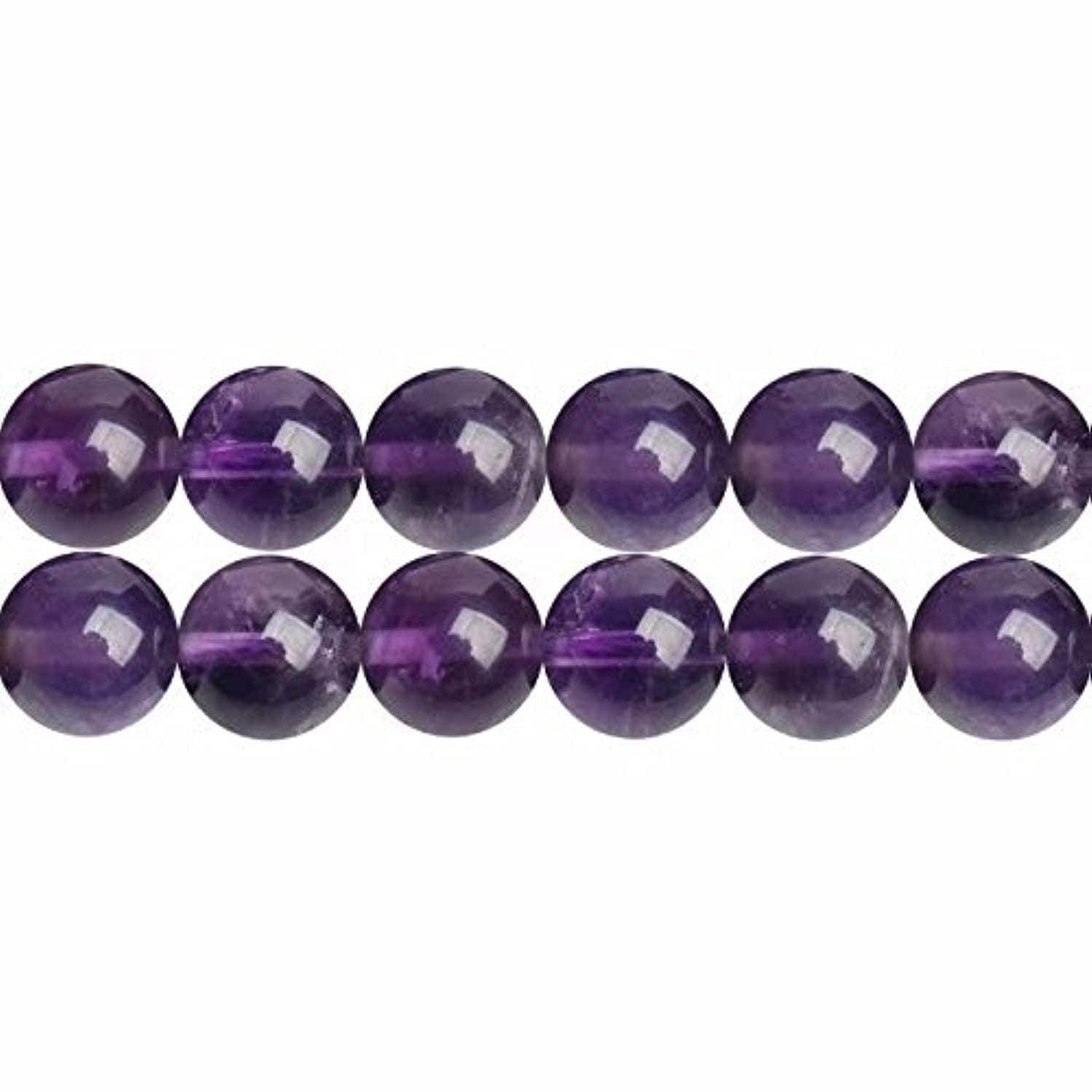 Genuine Purple Amethyst Gemstone and Crystal Round Small Size 4mm Beads to Make Jewellery One Strand 15 Inch APX 92 Pcs