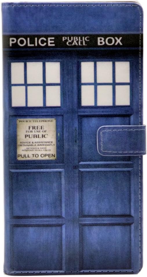 YHB Galaxy Note 9 Case - Doctor Who Tardis Police Pattern Leather Wallet Credit Card Holder Pouch Flip Stand Case Cover for Samsung Galaxy Note 9
