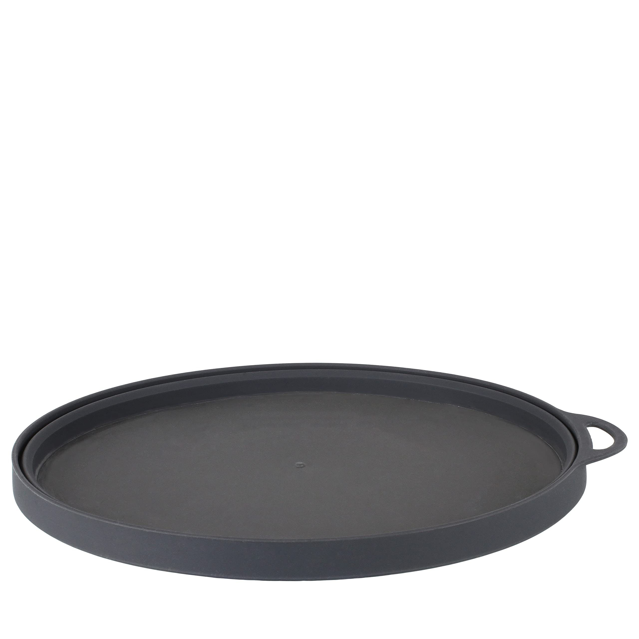 Lifeventure Silicon Ellipse Collapsible and Portable Flexi-Plate for Camping, Travel & Outdoor - Graphite