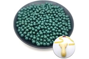 DZOTMYN Z QINGZHENG Slingshot Ammo Biodegradable Clay Ball, 1500pcs Aboout 9mm(3/8inch) Green Color,with a Free Slingshot as a Gift