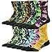 HUSO Digital Camo Performance Sports Hiking / Trekking Wick Crew Socks for Unisex 1,3,4,6,13 Pairs