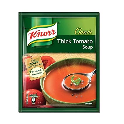 Knorr Classic Tomato Soup with 100% Real Vegetabls, No Added Preservatives, 53 g