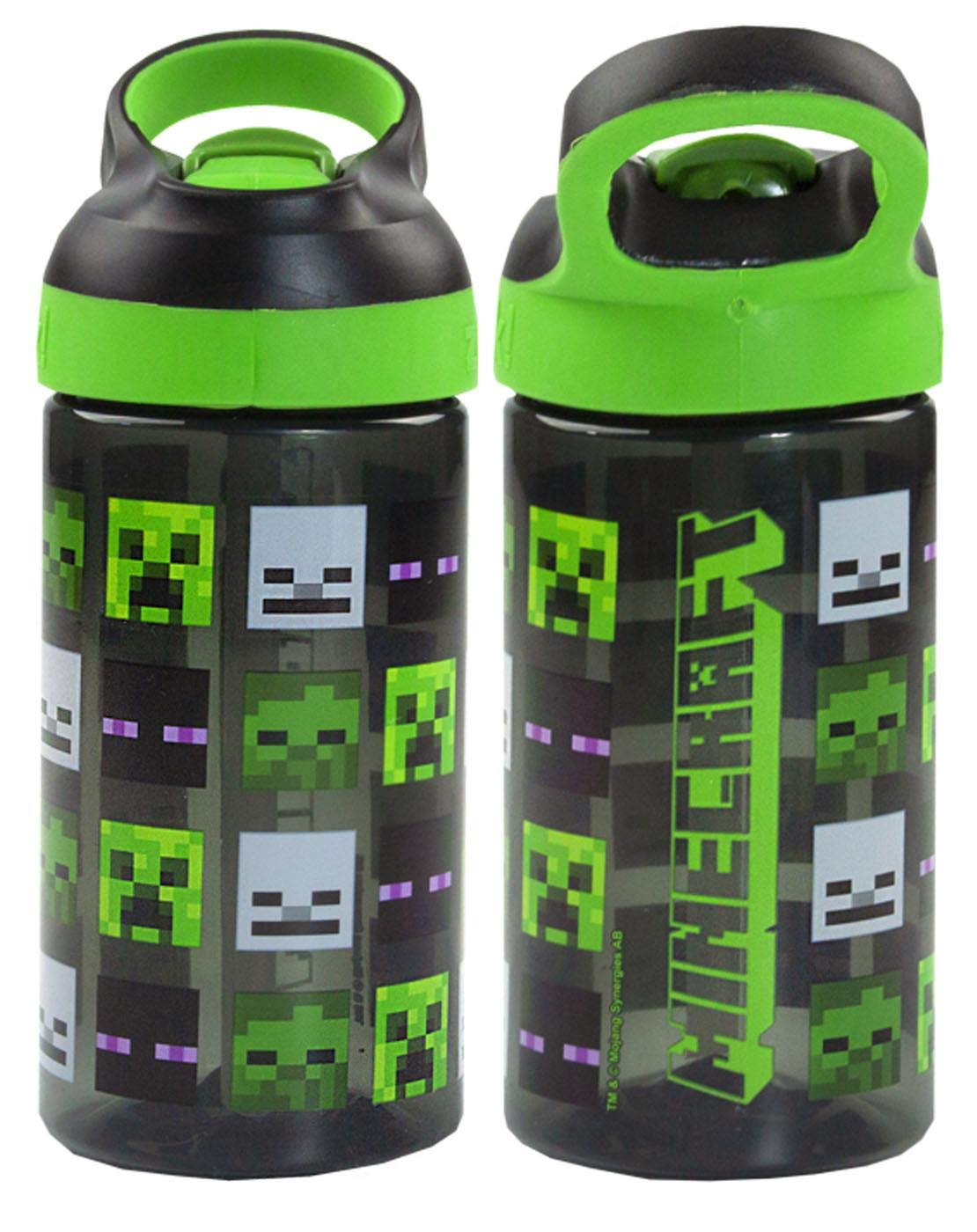 Minecraft Creeper Zombie Steve and Skeleton 16oz/473ml Reusable Sports Bottle