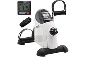 Hausse Portable Exercise Pedal Bike for Legs and Arms, Mini Exercise Peddler with LCD Display