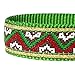 Blueberry Pet 4 Patterns Christmas Fair Isle Designer Adjustable Dog Collar with Detachable Bow Tie, Medium, Neck 14.5