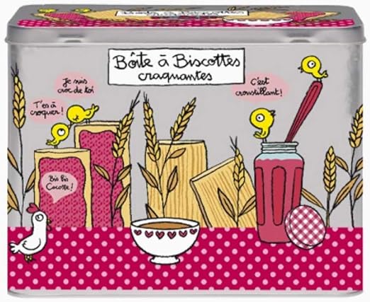 Derrière la Porte Caja Metal Tostadas Biscottes: Amazon.es: Hogar