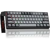 AULA WIN60 HE PRO 60% Mechanical Gaming Keyboard Wired, Magnetic Switch Hot Swappable, Adjustable Actuation Rapid Trigger Mode, 8000Hz Polling Rate, RGB Small Keyboard 60 Percent Compact Design for PC