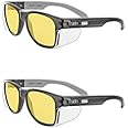 MAGID Gemstone Y50 Performance Anti-Fog Safety Glasses with Side Shields