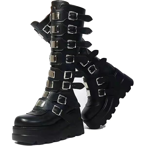 靴 00s - Gimmick Side Belt Long Boots PUNK 靴 00s - Gimmick Side Belt Long Boots PUNK 靴 00s - Gimmick