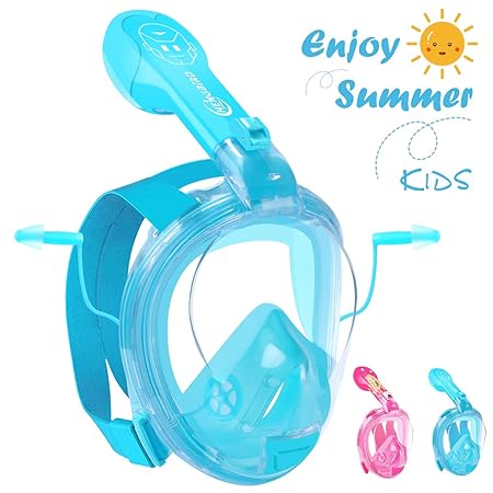 HENGBIRD Tauchmaske Version 3.0 Vollgesichtsmaske mit Gläserstütze Sportkamera Halterung Antibeschlag Schnorchelmaske Taucher