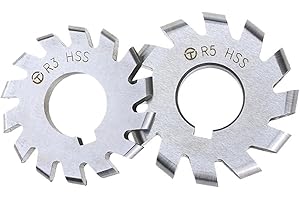 Gear Milling Cutter Gear 1pcs Outer R arc high Speed Steel Convex semi-Circular Three-Sided Edge milling Cutter R2 R3 R4 R5 R