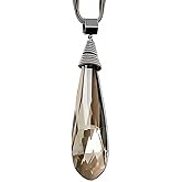 Merdia Long Chain Pendant Necklace for Women Multilayered Sweater Necklace with Created Crystal | Long Necklace | Women Jewelry | Dainty Necklace for Women | Crystal Necklace | women necklace