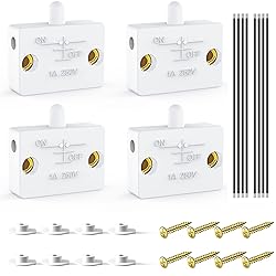 TAKHRWOD 4 X Cabinet Lamp Switch,Cabinet Door
