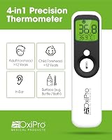 OxiPro TH1 Thermometer – In-Ear, Forehead, Non-Touch, Surface Modes view 5