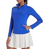 Runhit Women's Quarter Zip Pullover with Pockets Long Sleeve Golf Tennis Shirts UPF 50 Sun Protection Workout Athletic Tops