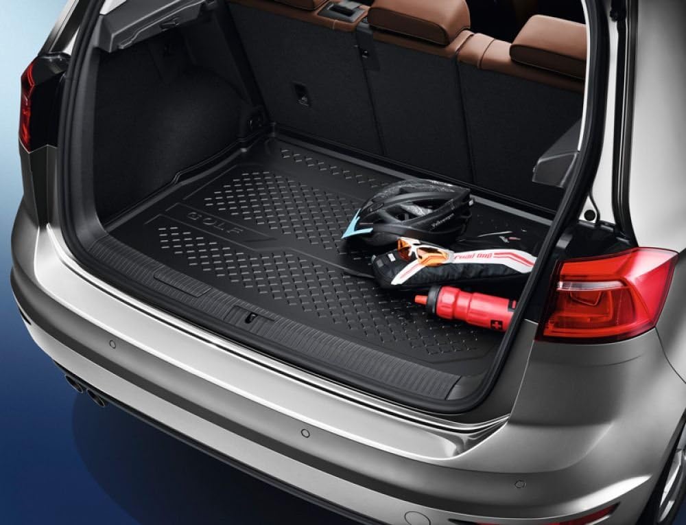 Volkswagen Original Boot Liner VW Golf Sportsvan Car Boot Liner 510061161, Black - Image 3
