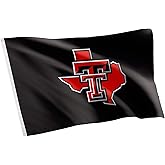Desert Cactus Texas Tech University TTU Flag - 3 x 5 Feet Raiders Banner, Indoor/Outdoor Durable Fabric, 100% Polyester Design (Style Y)