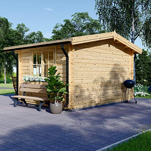 Chaletdejardin.fr Chalet de Jardin en Bois DREUX, 19.9m², 44mm d'épaisseur de Mur