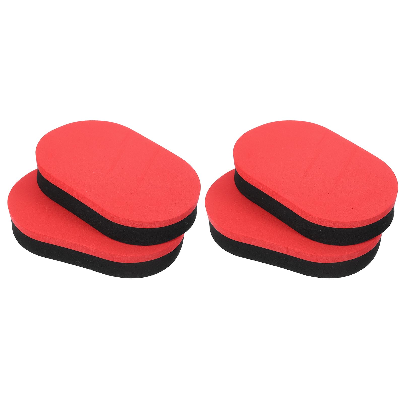 PATIKIL Table Tennis Rubber Care Sponge, 4 Pack Ping Pong Paddle Cleaning Sponge Racket Pat Cleaner, Red Black