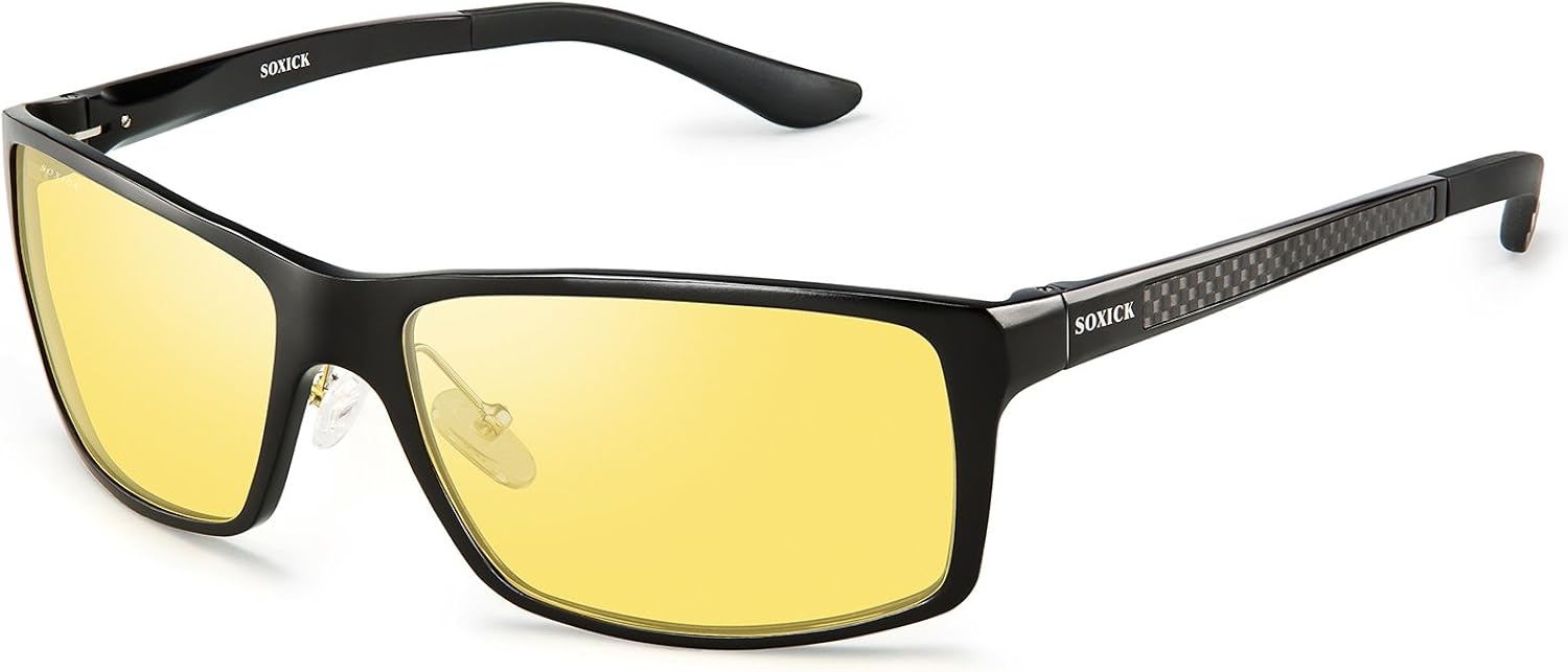 JRG Night Vision Glasses for Driving, HD Night Driving Glasses for Men & Women, Antiglare