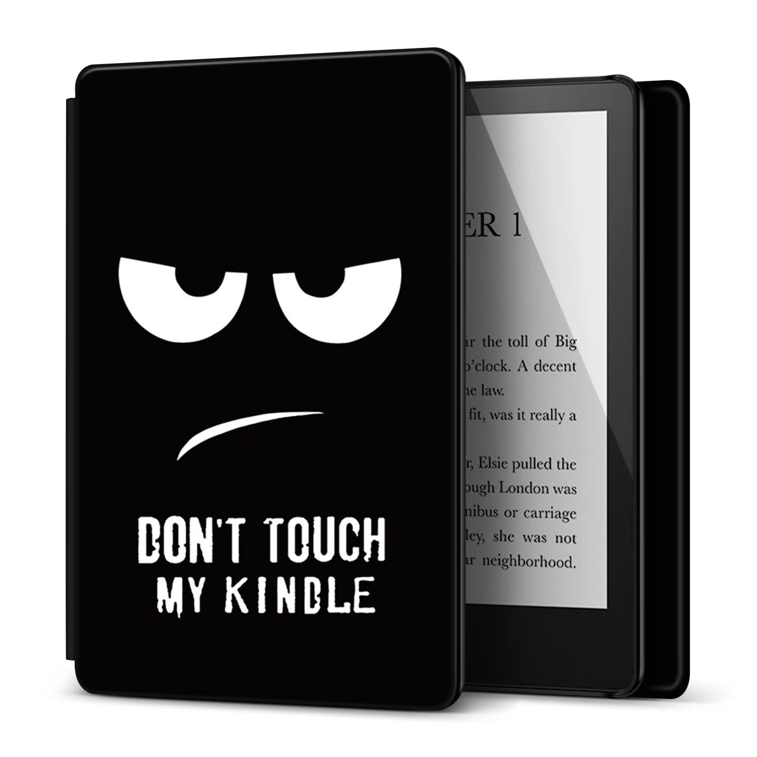 TNP Case for 6.8" Kindle Paperwhite 11th Generation 2021 / Kindle Paperwhite Signature Edition, PU Leather Cover, Protective Sleeve Folio Case for Kindle E-Reader with Auto Sleep/Wake, Don't Touch