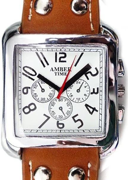 Amazon Co Jp ソリッド Solid メンズ 腕時計 かっこいい デザイン ウォッチ スクエアフェイス 合皮 合革 ベルト ブラウン 茶色 プ 服 ファッション小物