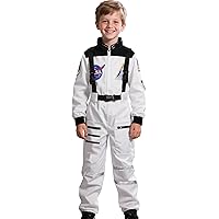 Spooktacular Creations Blauw astronautenkostuum met helm voor kinderen, ruimtepak, space jumpsuit, Halloween astronaut NASA-kostuum voor jongens en meisjes, Pretend Role Play Dress Up
