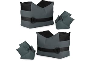 Twod Outdoor Shooting Rest Bags Target Sports Shooting Bench Rest Front & Rear Support SandBag Stand Holders for Gun Rifle Sh