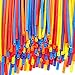 Juvale 200 Count Bendy Straws - Bulk Pack Party Straws, Flexible Extra Long Plastic Straws for Birthdays, Parties, Celebrations - 11 inches