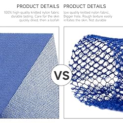 Metene 3 Pieces African Exfoliating Net, Colorful