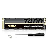 SSK M.2 NVMe SSD 4TB, PCIe Gen 4.0 x4 M.2 2280 SSD