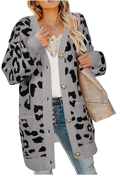 leopard maxi cardigan