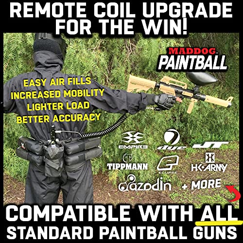 Maddog Heavy Duty Paintball Tank Remote Coil Compressed Air (HPA