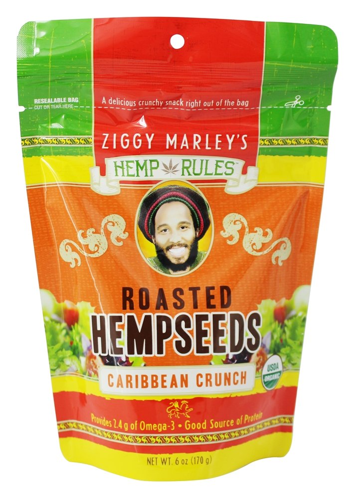Ziggy Marley's Hemp Rules Caribbean Crunch Hemp Seeds (6x6 Oz) Sesame Seeds