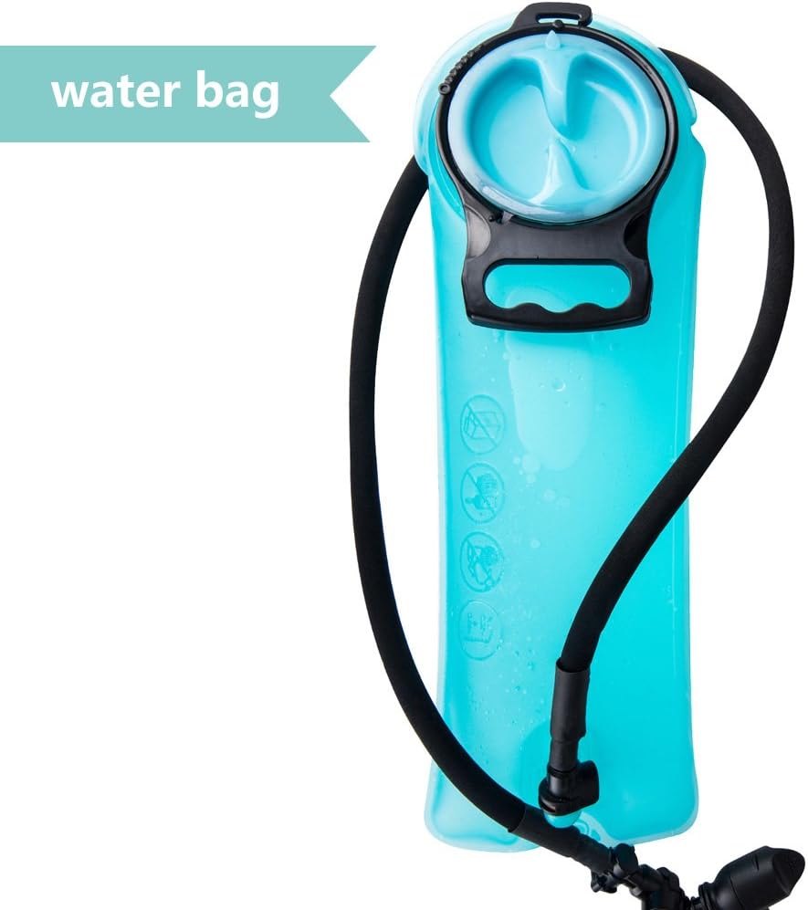 TOP-MAX Professional PHydration Bladder 3L, Cycling Backpack Water Bag for Running Sport Outdoors Traveling Biking Cycling (BPA Free and FDA Certification)